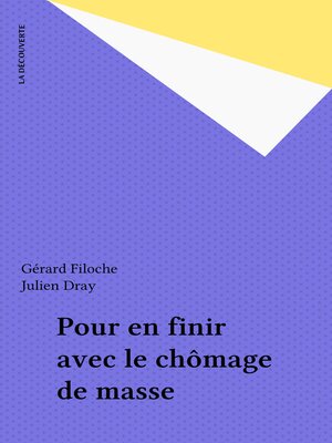 cover image of Pour en finir avec le chômage de masse